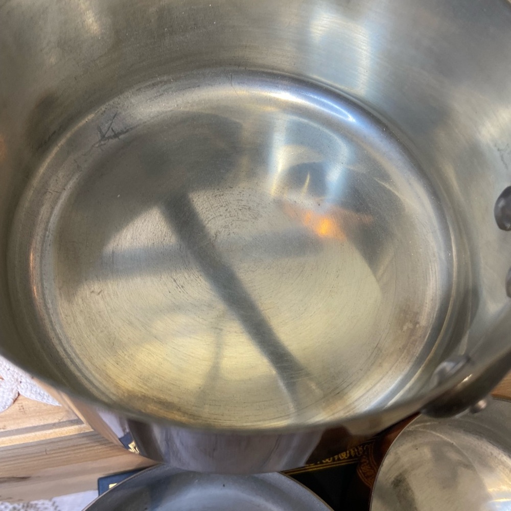 Set of 5 Copper Sauce Pans Made in France by Les Cuivres de Faucogney - Picture 9 of 11